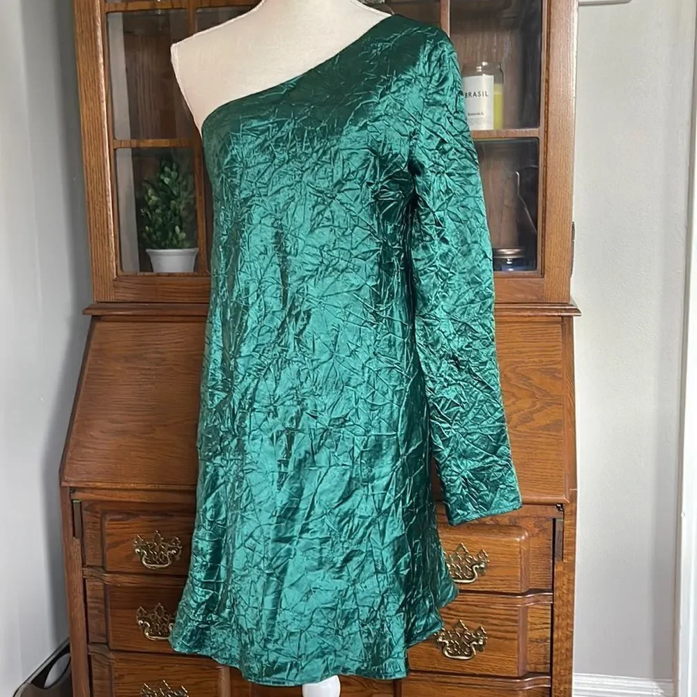 Free People - Running Water One Shoulder Mini Dress